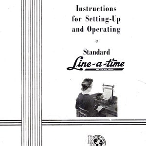 Instructiehandleiding Line A Time Typewriter - Gebruikershandleiding - Volledige gebruikershandleiding
