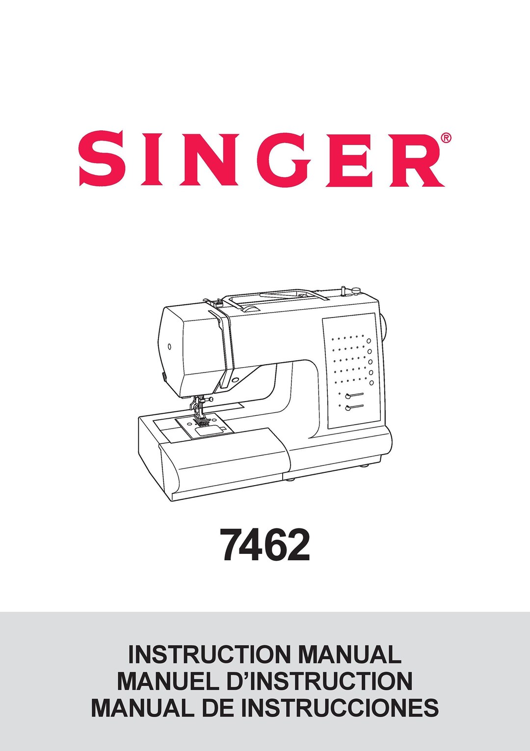 Singer 7462 Sewing Machine Instruction Manual User Manual - Etsy