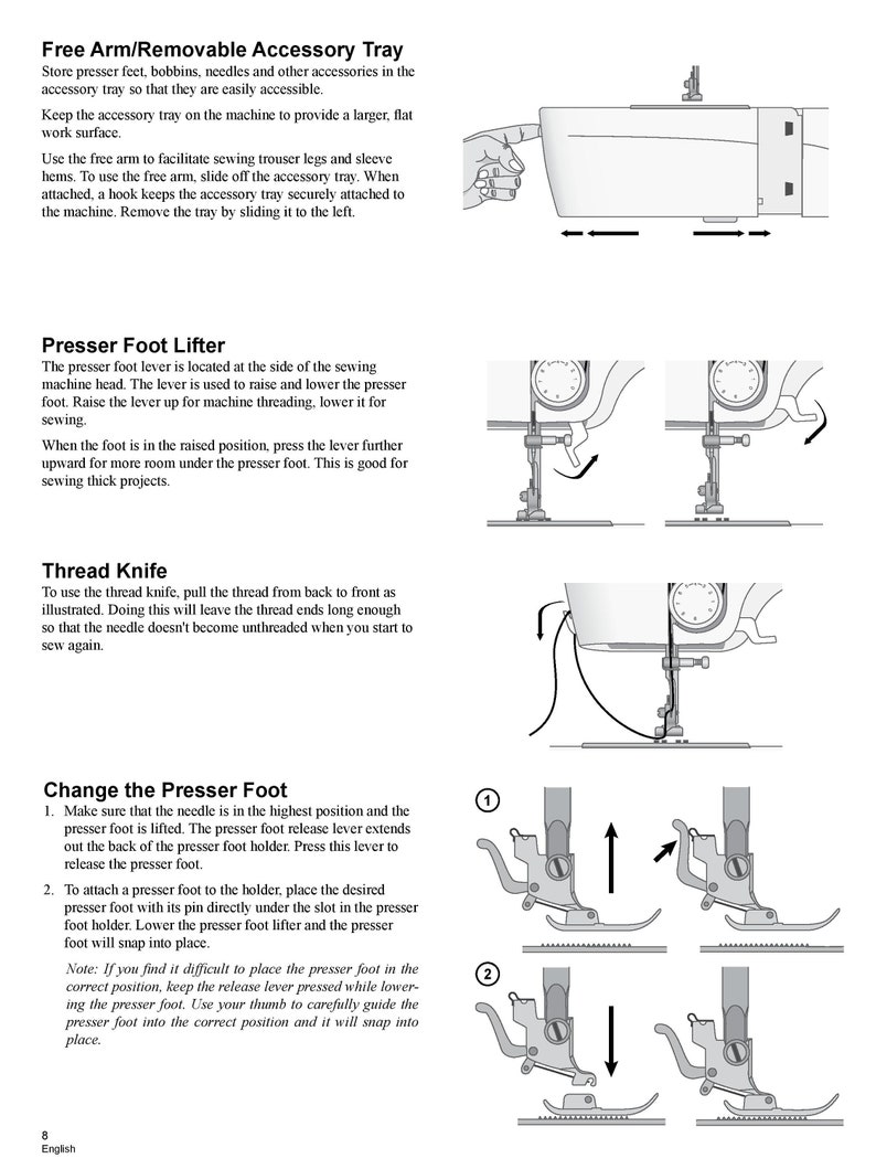 Singer M1150 M1155 Sewing Machine Instruction Manual User Manual