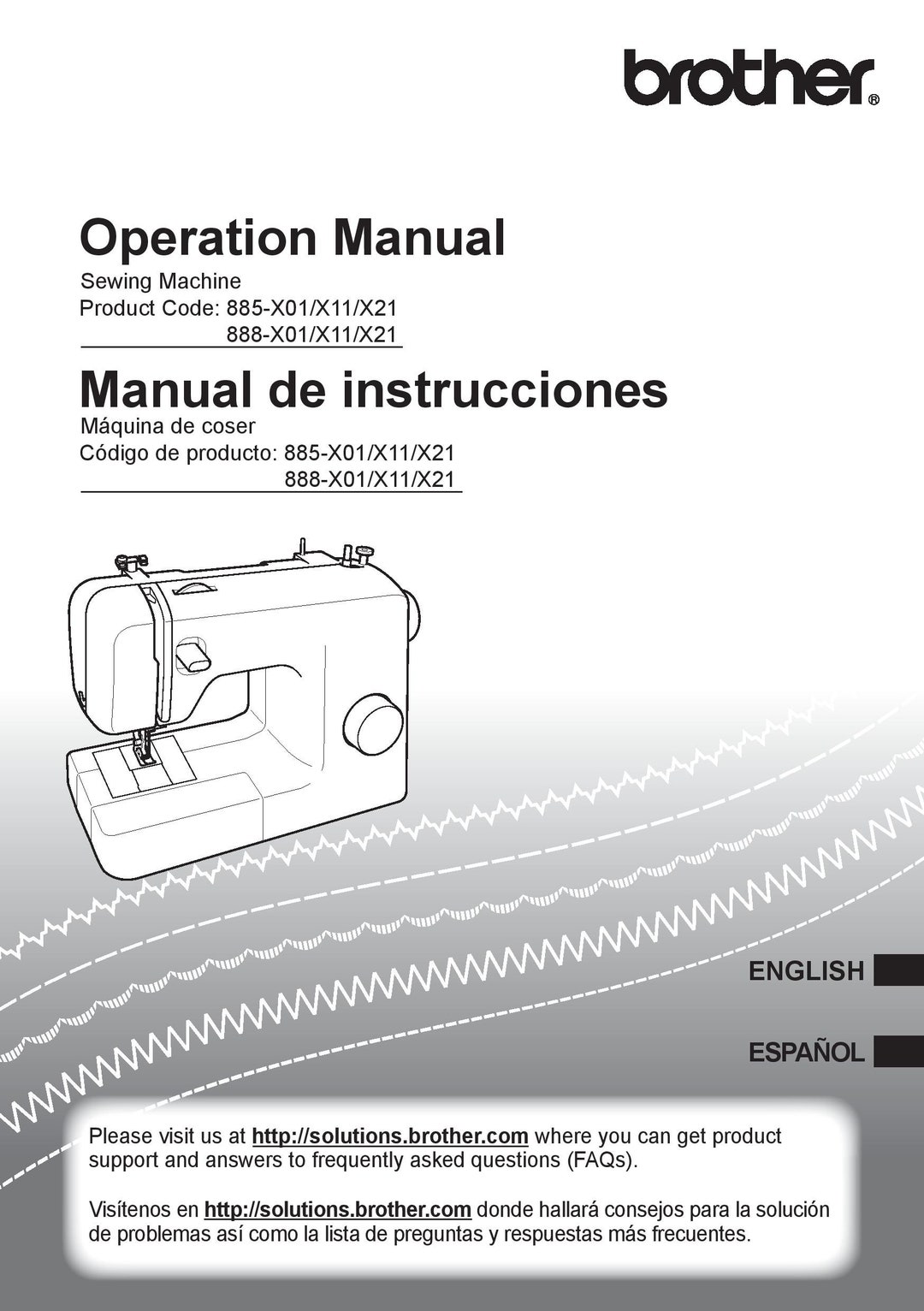 Brother SB170 Sewing Machine Instruction Manual User Manual Complete