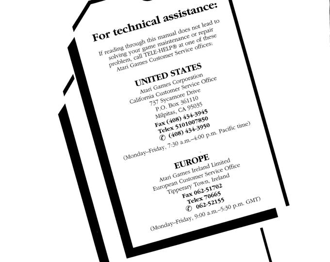 ATARI - Escape From The Planet OF The Robot Monsters- Service Manual - Parts Manual - Owner manual -  Pdf Download