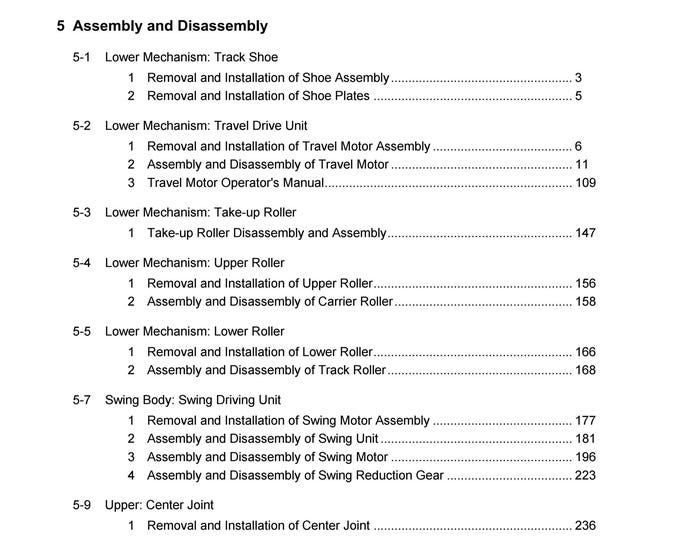 Linkbelt  160X2 Shop Manual - Operation Manual - Workshop Manual  (PDF Download)