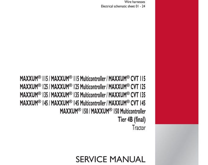 Case MAXXUM 115 -  Multicontroller - CVT 115 MAXXUM 125 - Cvt 125 Maxxum 135 Cvt 135 Maxxum 145 - Cvt 145 Maxxum 150 -Tier 4B (Pdf Download)