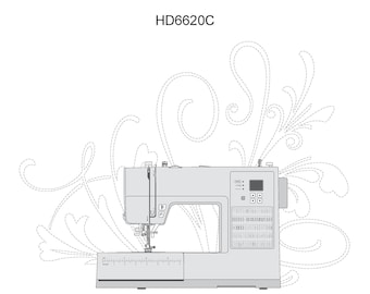 Singer HD6620C Sewing Machine Instruction Manual - User Manual - Complete User Guide - English