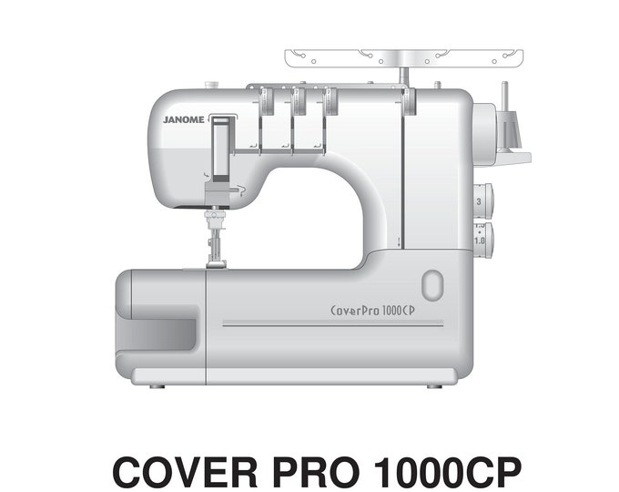 Janome 1000CP Cover Pro Sewing Machine Instruction Manual - User Manual - Complete User Guide