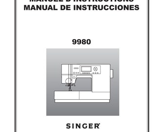 Singer 9980 Sewing Machine Instruction Manual: User Guide (PDF)