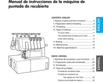 Brother 2340CV Sewing Machine Instruction Manual - English (User Guide)