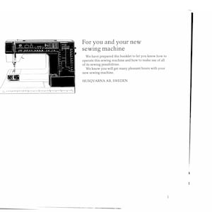 Husqvarna Viking 990 Sewing Machine Instruction Manual - User Manual - Complete User Guide - English