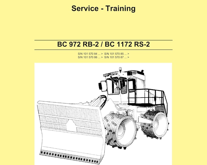 Bomag BC 972 RB-2 - BC 1172 Rs-2 - Service Manual - Repair Manual - Workshop Manual - English