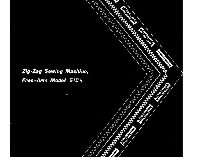 Singer 6104 Sewing Machine Instruction Manual - User Manual - Complete User Guide - English