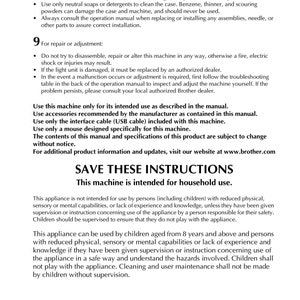 Brother PR655 Sewing Machine Instruction Manual - User Guide - Etsy