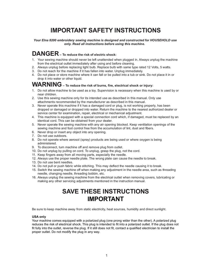 Elna 8200 Xperience Sewing Machine Instruction Manual User Etsy