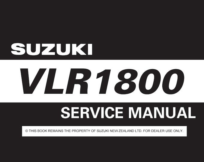 SUZUKI VLR1800  - Service Manual - Parts Manual - Owner manual - Pdf Download