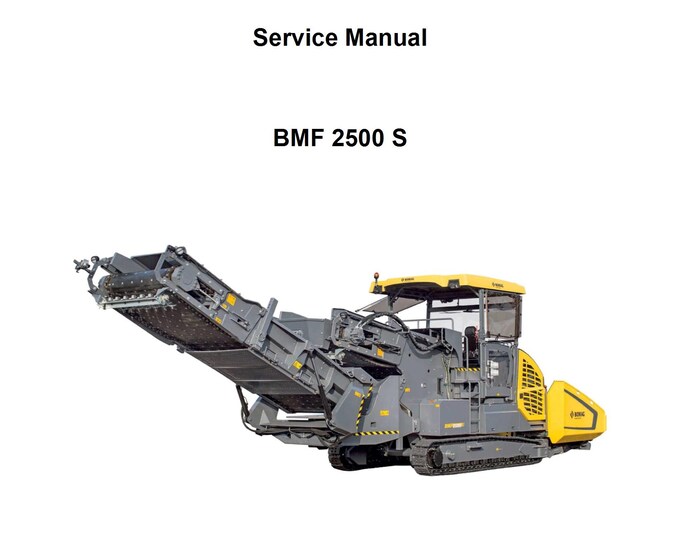 Bomag BMF2500 S Feeder Service Manual 00840148- 2017  - English  (PDF Download)