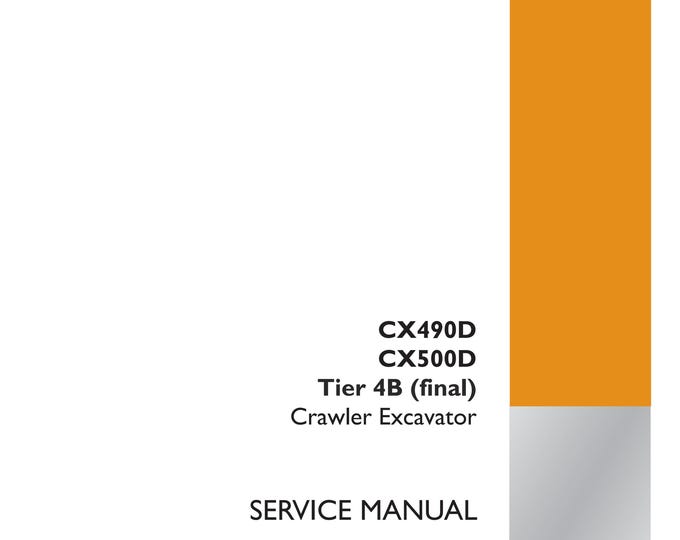 Case CX490D CX500D Tier 4B -Hydraulic systems - 35 - Hydraulic swing system - 352- Repair Manual - Service Manual-(Pdf Download)