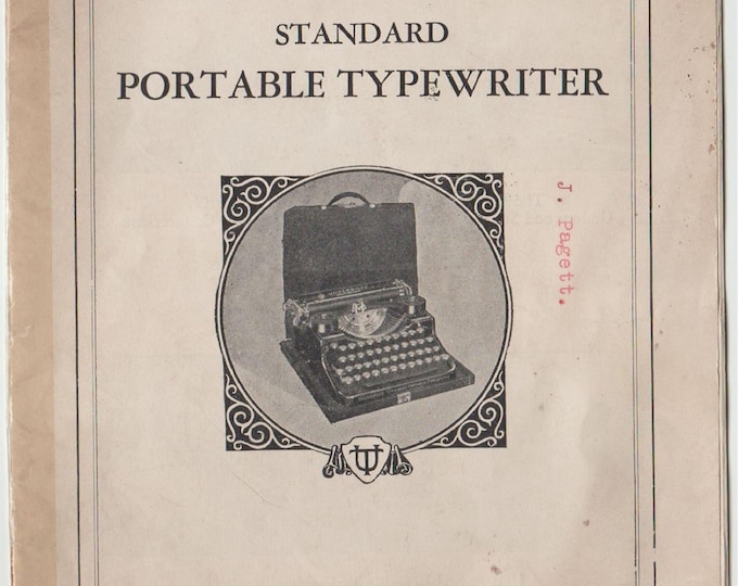 Underwood standard Typewriter Instruction Manual - User Manual - Complete User Guide
