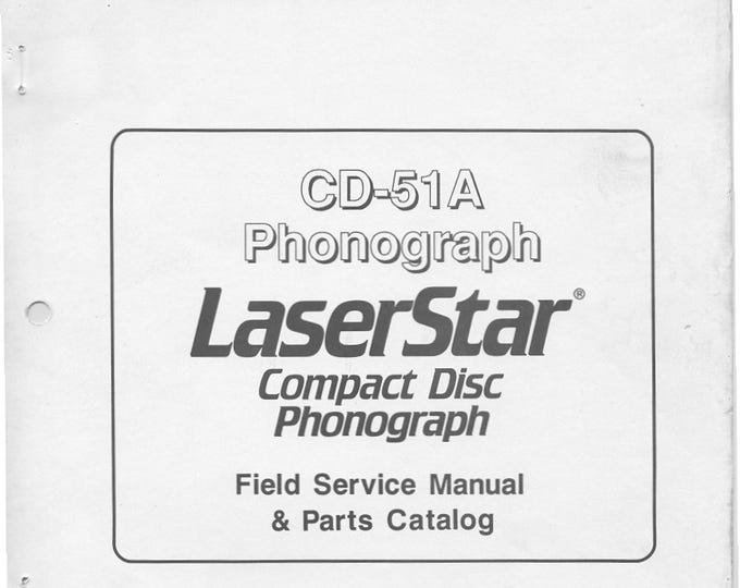 ROWE - CD-51A - Service Manual - User Manual - Parts List - English