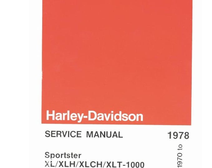 Harley_Davidson_1970-78-HD-XL-XLT-Sportster  - Service Manual - Parts Manual - Owner manual - Pdf Download