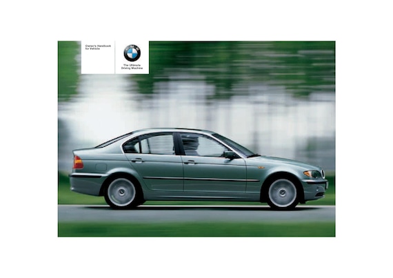 BMW E46 3 Series Owners Manual 1998-2005 - English (PDF) - Etsy