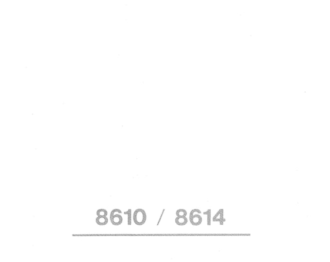 Singer 8610 - 8614 Sewing Machine Instruction Manual - User Manual - Complete User Guide - English - French - Spanish