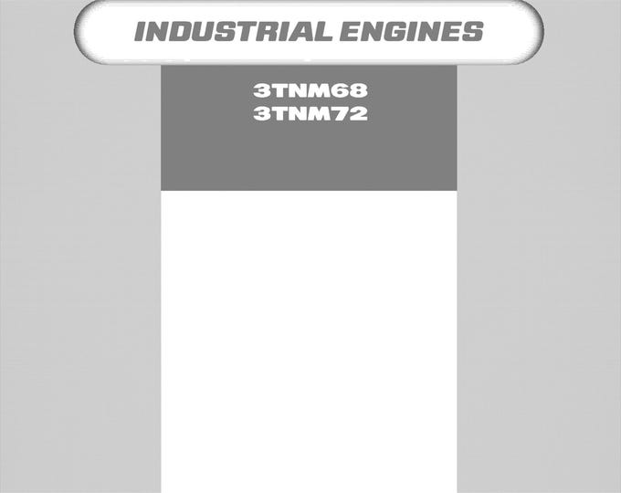 Yanmar 3TNM68 3TNM72 - Workshop Manual - Service Manual - Parts Manual - Owners Manual
