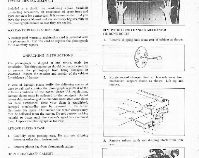 ROWE - R-86 - Schematic -   Service Manual - User Manual - Parts List - English