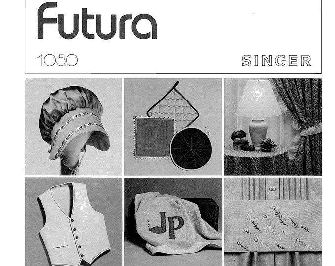 Singer 1050 Futura Sewing Machine Instruction Manual - User Manual - Complete User Guide - English