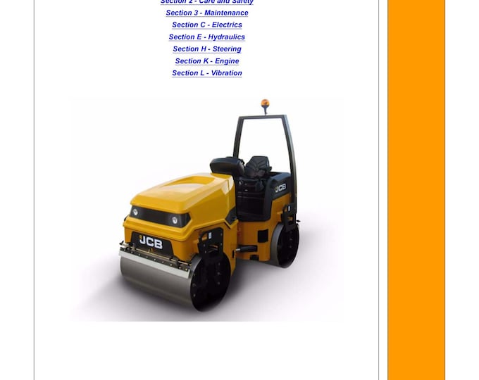 JCB VMT380, VMT430 - Service Manual - Parts Manual - Owners Manual (PDF Download)
