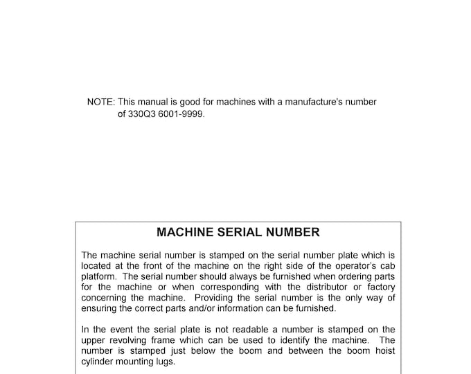 Linkbelt 330 lxt 3 service manual 1160 - Operators Manual- Workshop Manual  (PDF Download)