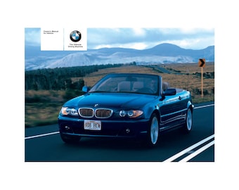 BMW 3 Series E46 325Ci - 330Ci 1998-2005 Owners Manual - English