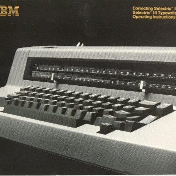 Manual de instrucciones de la máquina de escribir IBM SelectricIII 1985 - Manual de usuario - Guía de usuario completa