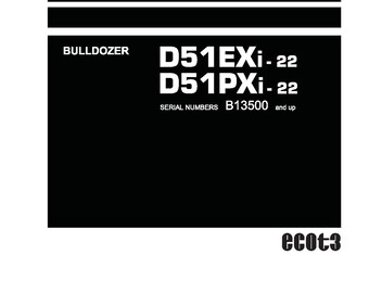 Komatsu D51EXI-22 D51PXI-22 Bulldozer Shop Manual (PDF Download)