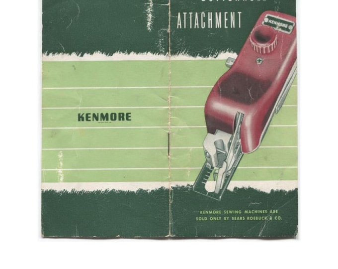 Kenmore - Buttonhole - Attachment- GB125220 - Sewing Machine - Service Manual - Instruction Manual -  Wiring Diagram - Operation Manual
