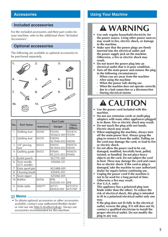 Brother CP100X Sewing Machine Instruction Manual - 32 Pages - Etsy
