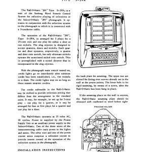 Seeburg Jukebox Servicemanual: Kopplingsschema, Dellista bild 2