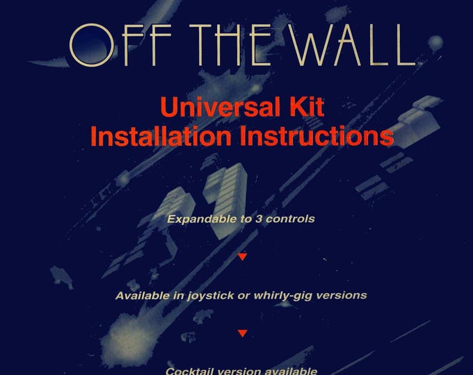 ATARI GAMES - Off the wall  - Universal KiT - Operation manual - Service Manual - Parts Manual - Owner manual -  Pdf Download