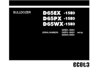 Manual de taller de la excavadora Komatsu D65EX/PX/WX-15E0 (PDF)