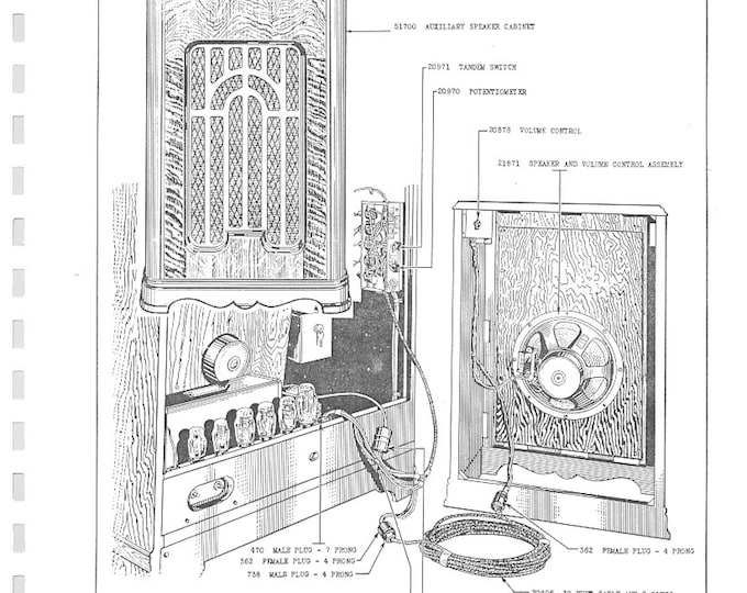 WURLITZER - 35 - 312 - 412 - 616 - 716 - Operating Instructions - Service Manual - User Manual - Schematic - Parts List