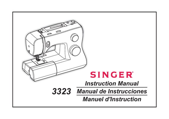 Manual De Instrucciones Máquina De Coser Singer 4538 / 6021 / 6221 & 7021  Descargar PDF / English - Español - Français
