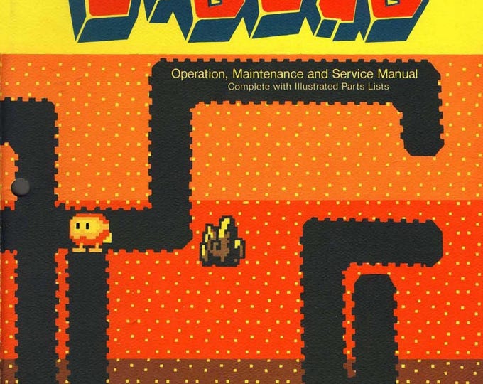 ATARI NAMCO - Dig Dug (Tm-203) - 4TH printing - Service Manual - Parts Manual - Owner manual -  Pdf Download