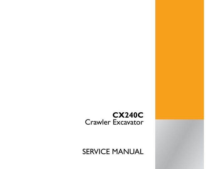 Case CX240C -Repair Manual - Service Manual-(Pdf Download)