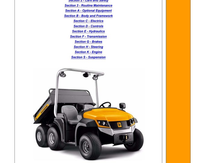 JCB Groundhog 6x4 - 9803-9390 - Workshop Manual - Service Manual - Parts Manual - Owners Manual
