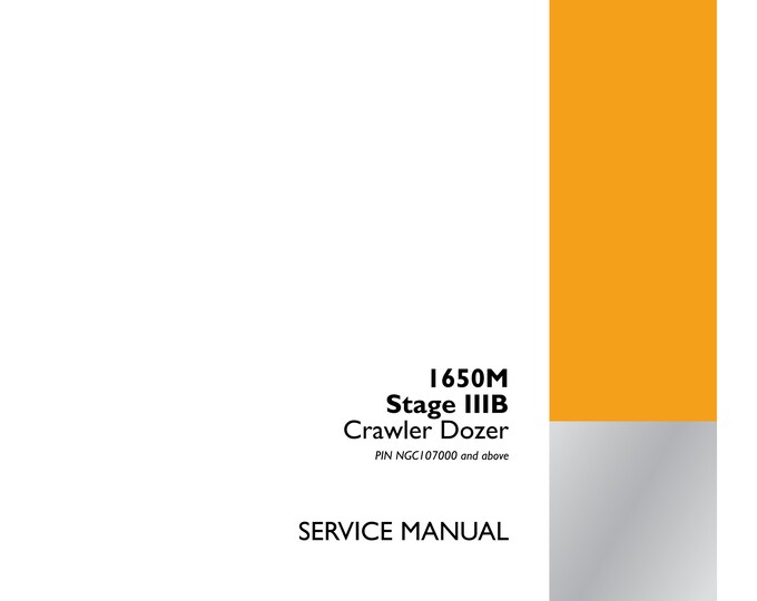 Case 1650M Stage IIIB Crawler Dozer. - Repair Manual - Service Manual-Shop Manua (Pdf Download)
