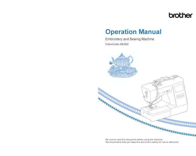 Brother SE600 Sewing Machine Instruction Manual - User Manual - Complete User Guide