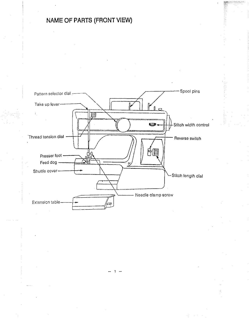 Baby Lock Denim Pro BL1750 Sewing Machine Instruction Manual User
