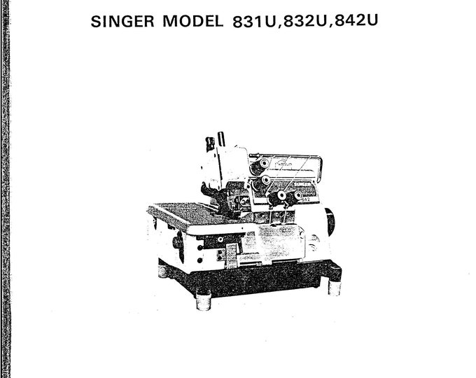 Singer-831U-832U-842U-Service-ManualRepair Manual - English