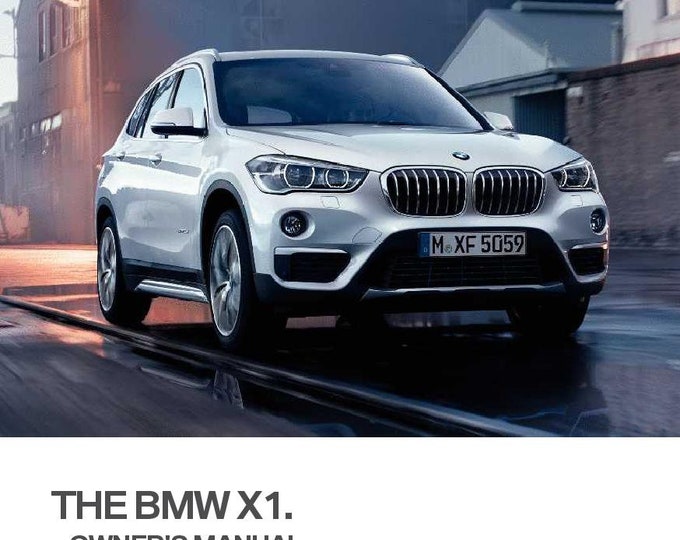 BMW X1 F48 2015-2022 Owners Manual - English