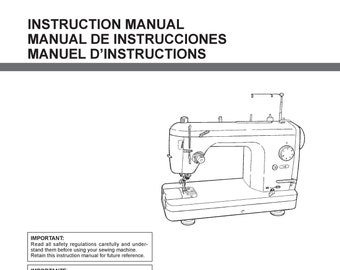 Juki TL2000QI Sewing Machine Instruction Manual - User Guide