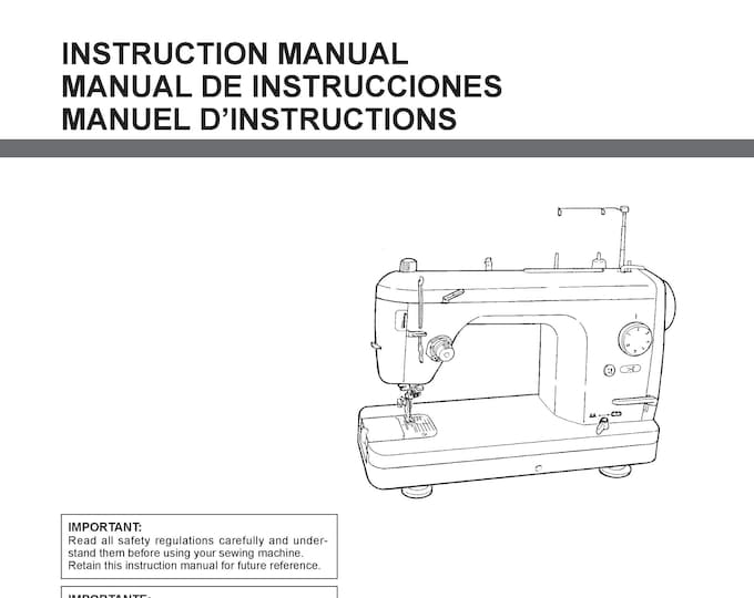 Juki TL2000QI Sewing Machine Instruction Manual - User Manual - Complete User Guide