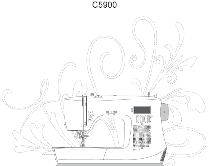 Singer C5900 Sewing Machine Instruction Manual - User Manual - Complete User Guide - English